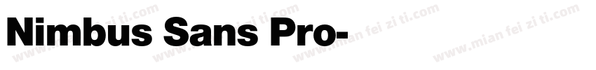 Nimbus Sans Pro字体转换